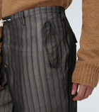 Maison Margiela - Striped drawstring pants