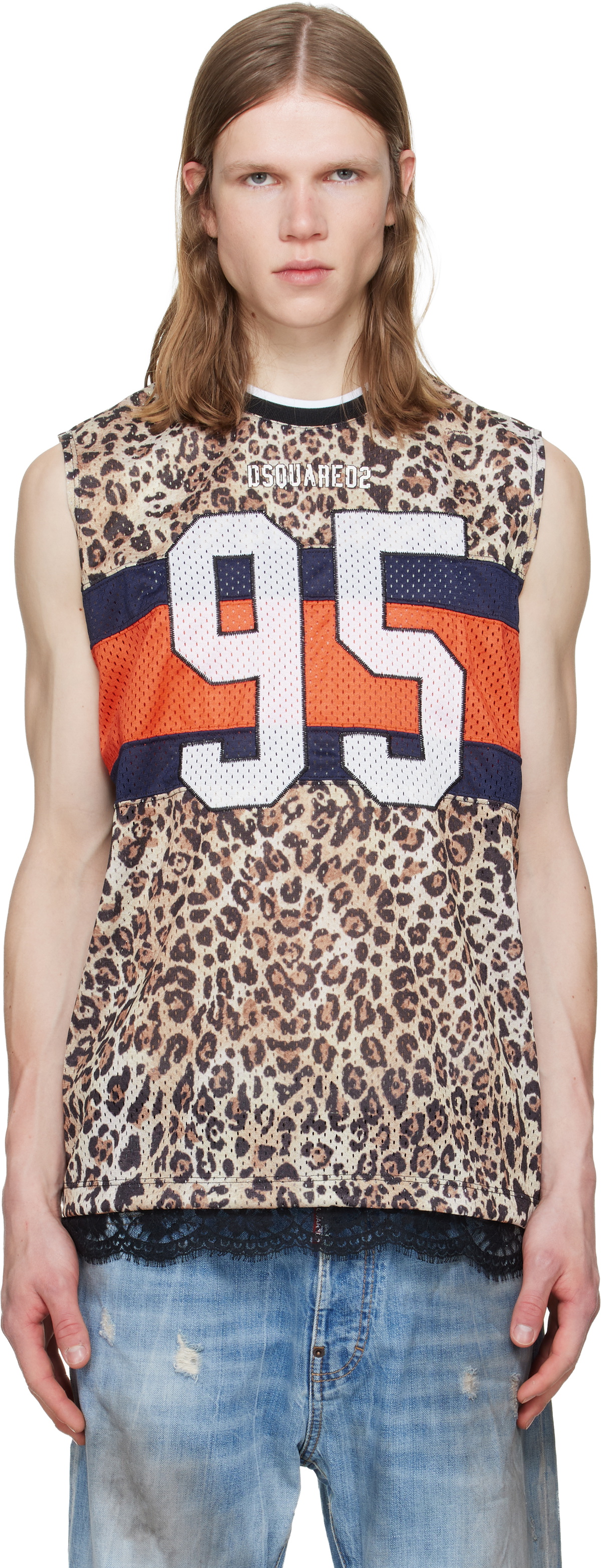 Dsquared2 Multicolor Wild2 Cigarette Fit Tank Top