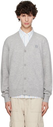 Acne Studios Gray V-Neck Cardigan