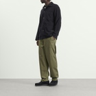 Universal Works Men's Fine Cord Bakers Overshirt in Black