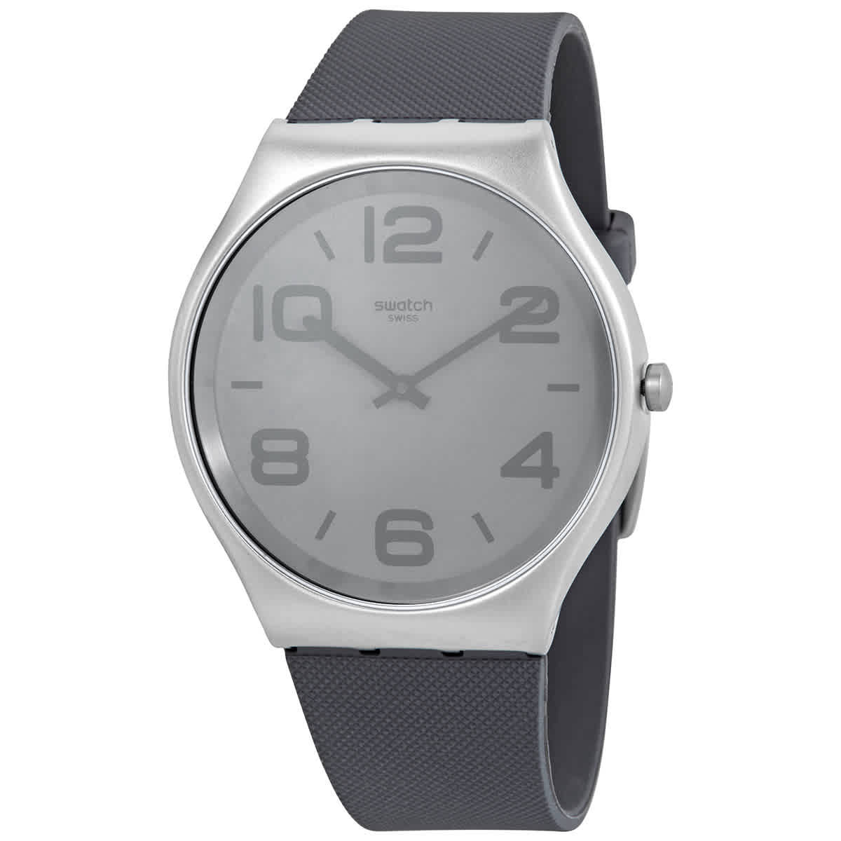 Swatch Night Trick Quartz Grey Dial Mens Watch SS07S110