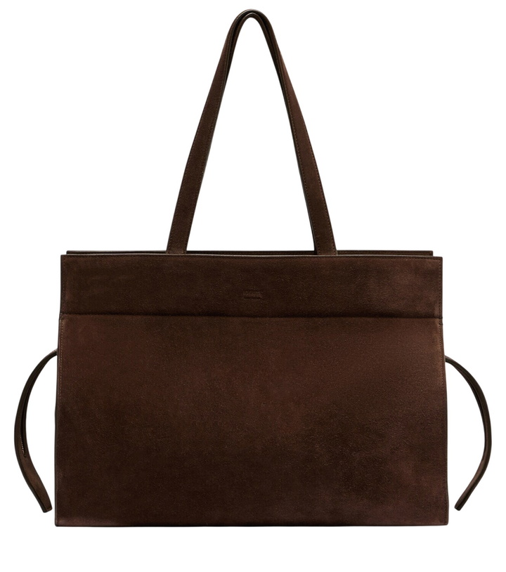 Photo: Khaite Crosby suede tote bag