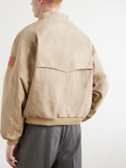 Cherry Los Angeles - Logo-Embroidered Cotton-Twill Bomber Jacket - Brown