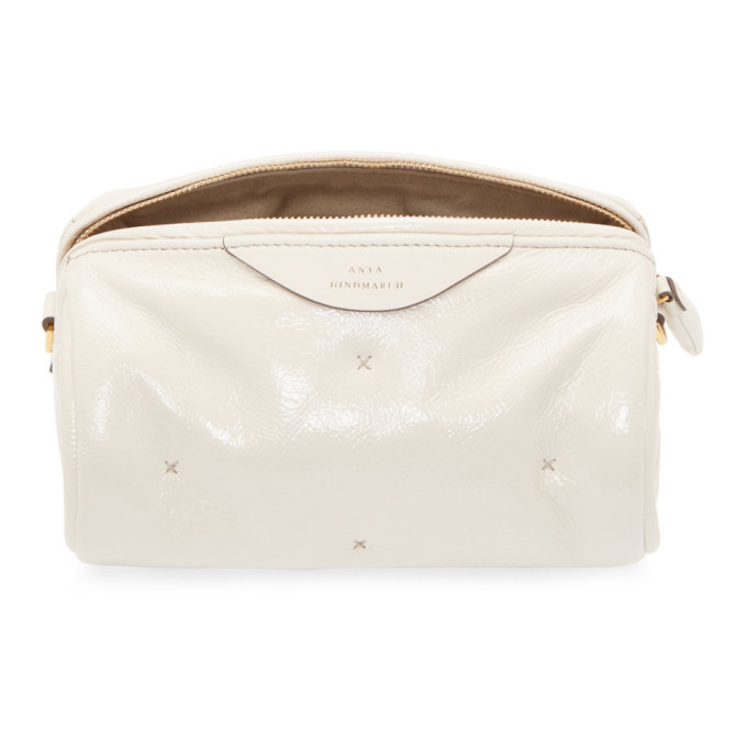 Anya Hindmarch White Chubby Barrel Crossbody Bag Anya Hindmarch