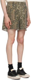 John Elliott Khaki Skeptic Shorts