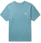 Nudie Jeans - Uno Logo-Appliquéd Organic Cotton-Jersey T-Shirt - Blue