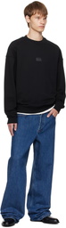 Hugo Black Bonded-Logo Sweatshirt