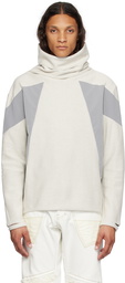 CARNET-ARCHIVE Off-White Paneled Turtleneck