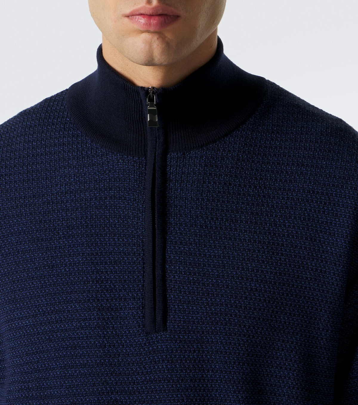Frescobol Carioca Heitor wool half-zip sweater