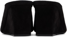 ALAÏA Black Cube Wedge Mule Heels