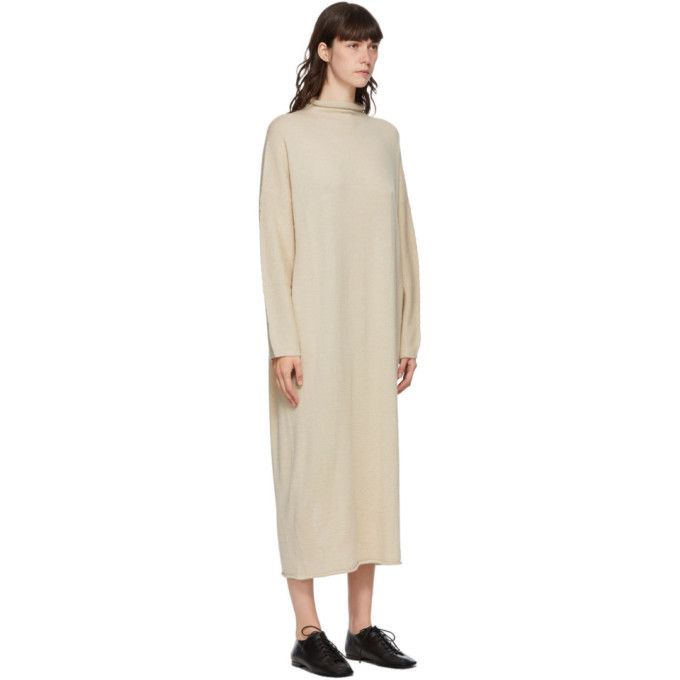 Lauren Manoogian Beige Oversize Rollneck Dress Lauren Manoogian