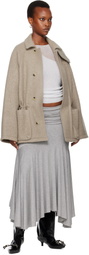 LE17SEPTEMBRE Taupe Wool Hunting Half Coat