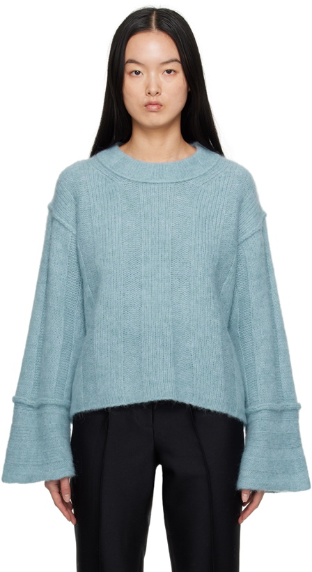 Photo: House of Dagmar Blue Crewneck Sweater