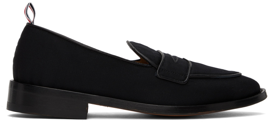 Thom Browne Black Varsity Penny Loafers Thom Browne display picture 1