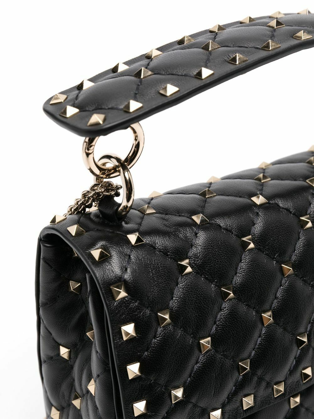 VALENTINO GARAVANI Rockstud Spike Leather Shoulder Bag Valentino Garavani