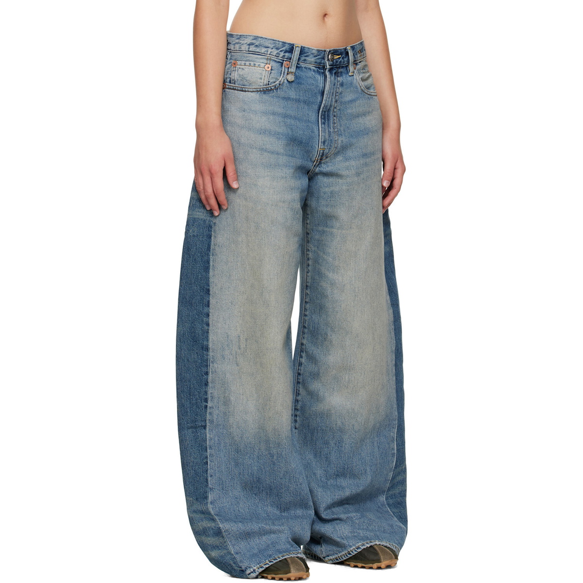 R13 Blue Insert D'Arcy Loose Jeans