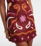 Cala de la Cruz Lucca printed linen minidress