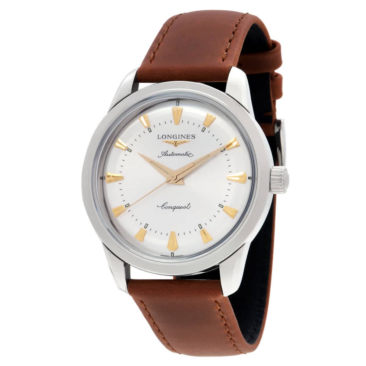 Longines Conquest Heritage Automatic Silver Dial Unisex Watch L1.650.4.72.2