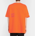 Heron Preston - Carhartt Oversized Embroidered Cotton-Jersey T-Shirt - Men - Orange