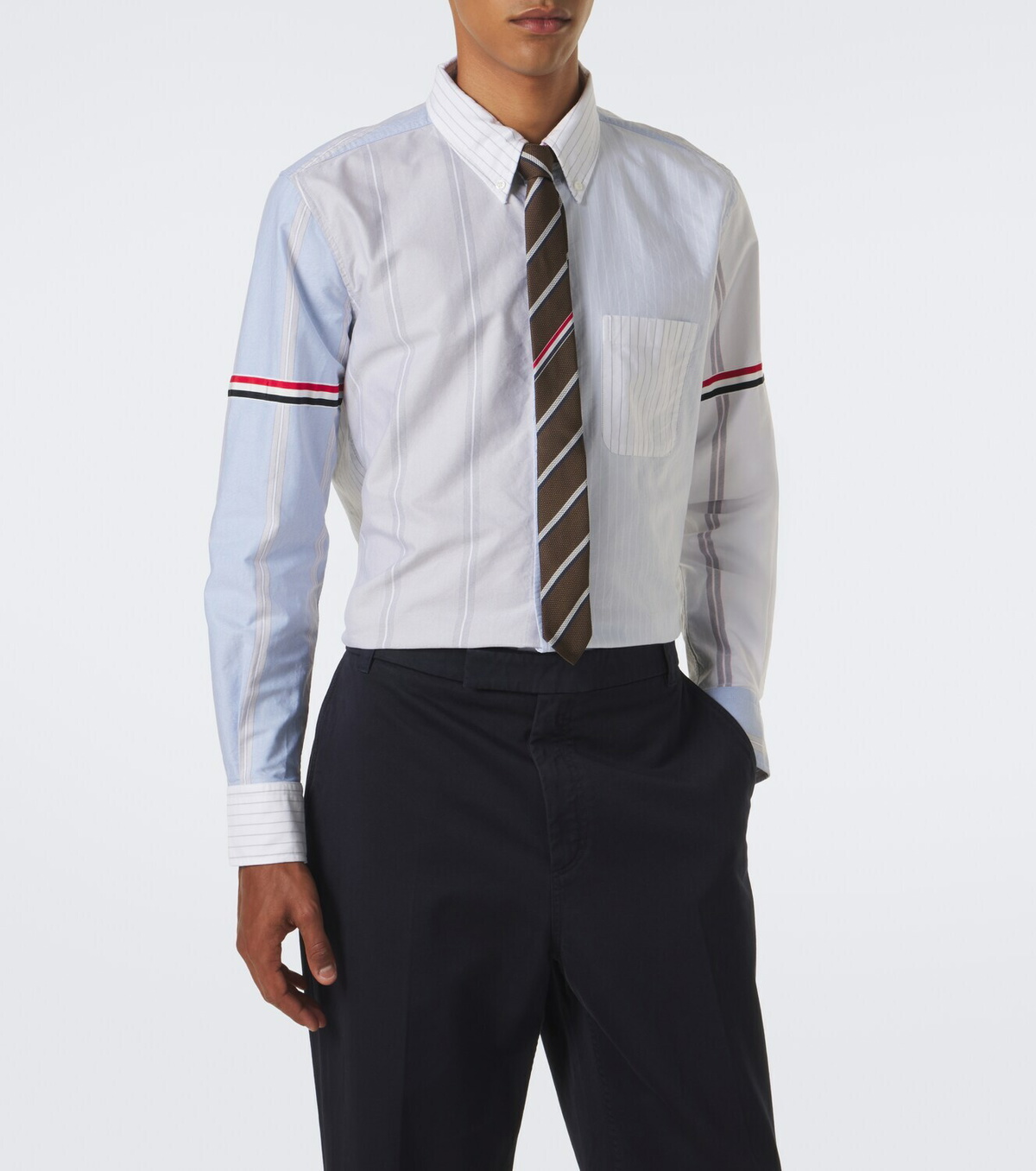 Thom Browne Striped cotton shirt