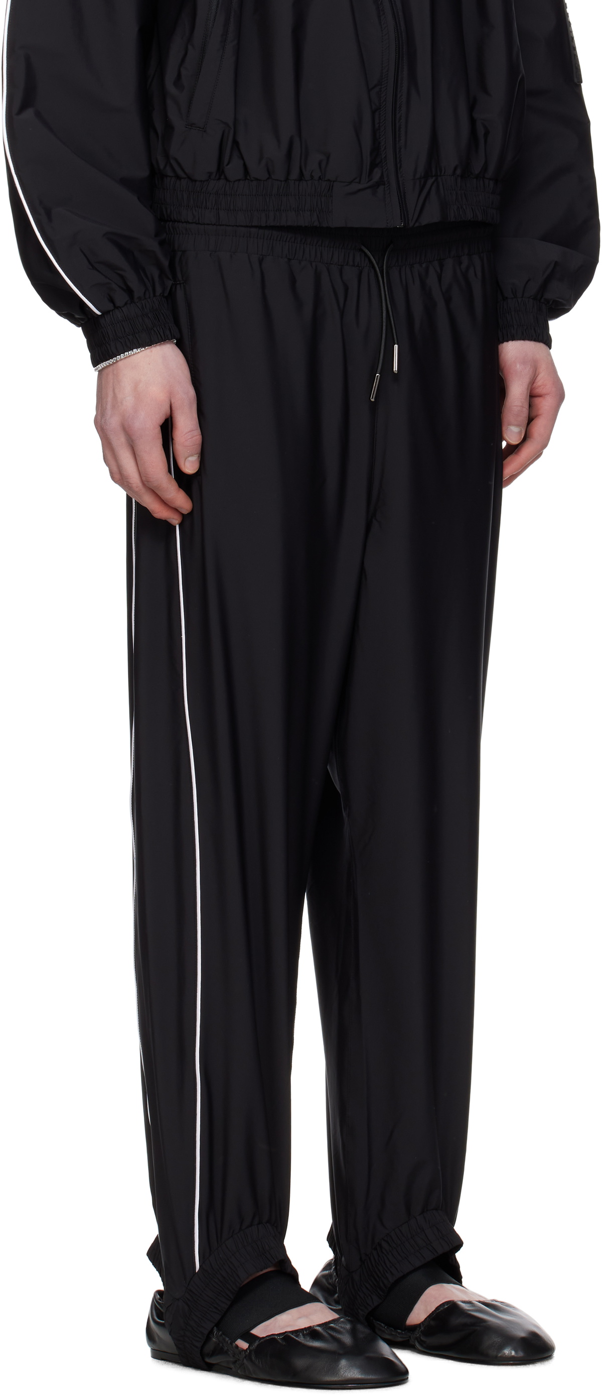 ALAINPAUL Black Fuseau Track Pants