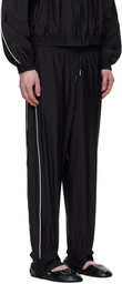 ALAINPAUL Black Fuseau Track Pants