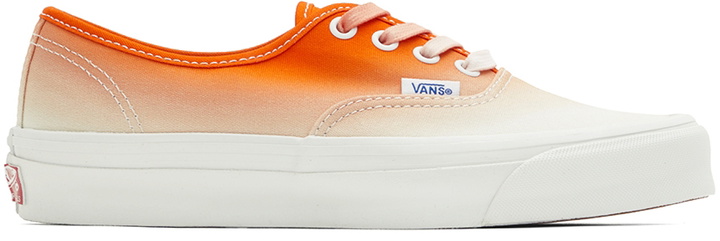 Photo: Vans Orange & White OG Authentic L Sneakers