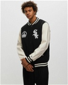 New Era Heritage Varsity Jacket Chicago White Sox Black|White - Mens - College Jackets