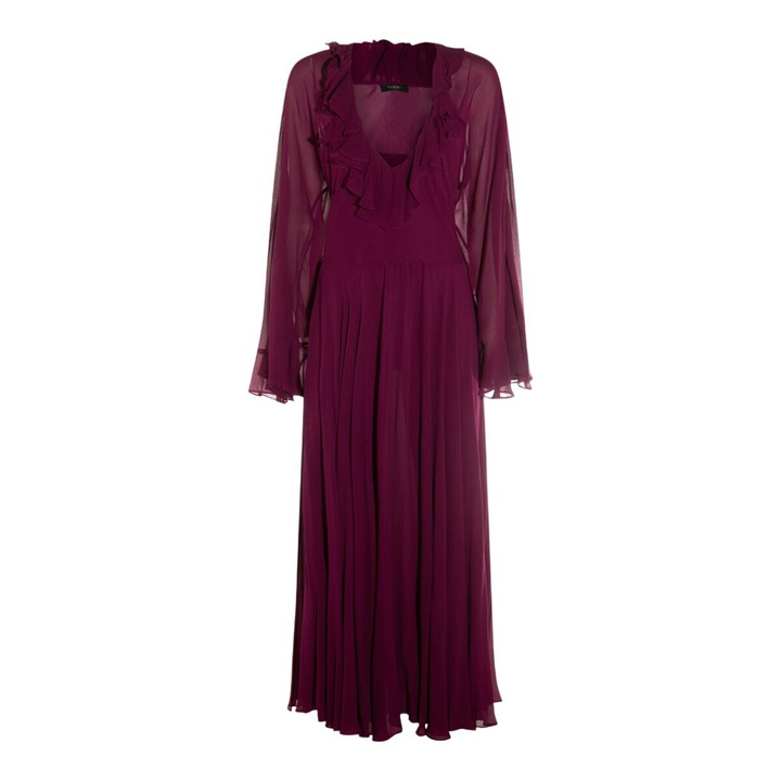 Photo: TwinSet Dark Red Viscose Maxi Dress