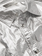 ISABEL MARANT - Glynta Metallic Cotton Shirt - Silver