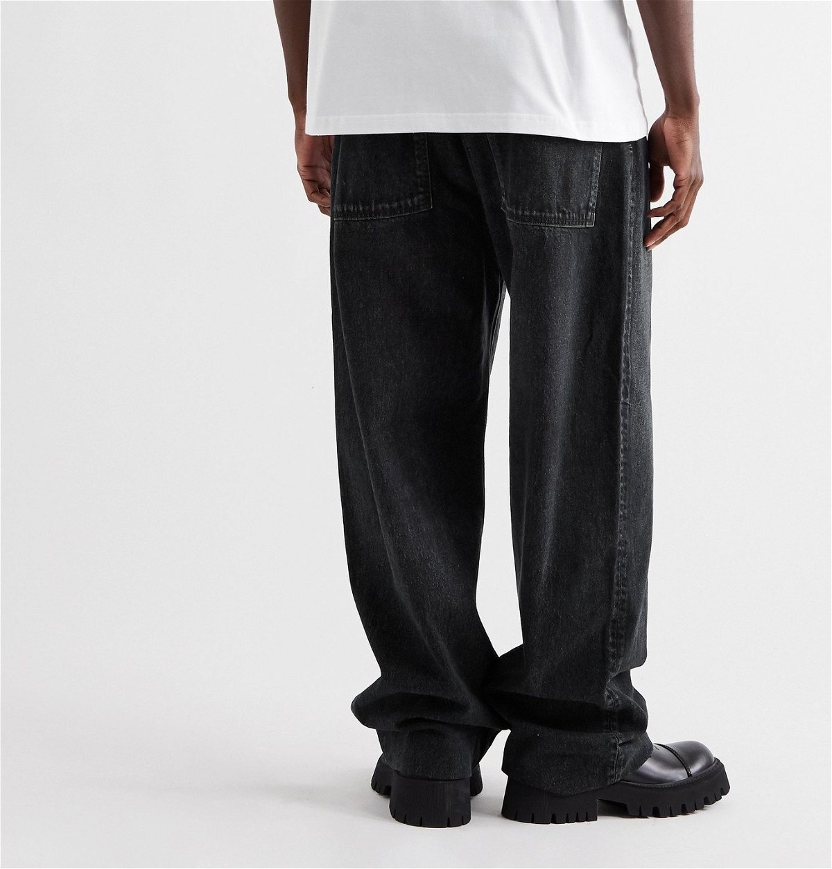 Balenciaga - Wide-Leg Denim Jeans - Black Balenciaga