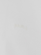 Juun.J White T-shirt With Tone-on-tone Logo Embroidered On The Front In Cotton Man