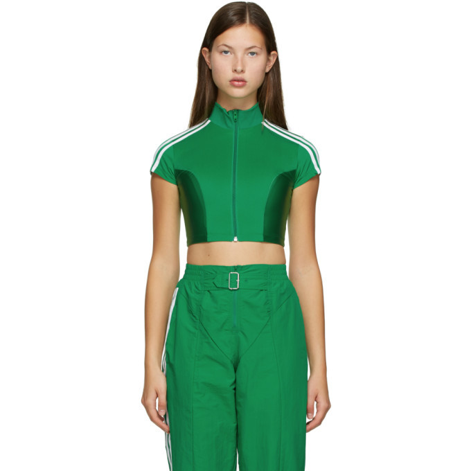 adidas Originals Green Paolina Russo Edition Crop Top adidas Originals