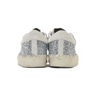 Golden Goose Silver Glitter Hi Star Sneakers