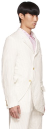 Comme des Garçons Homme Deux Off-White Polyester Blazer