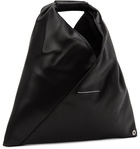 MM6 Maison Margiela SSENSE Exclusive Black Nano Faux-Leather Triangle Tote