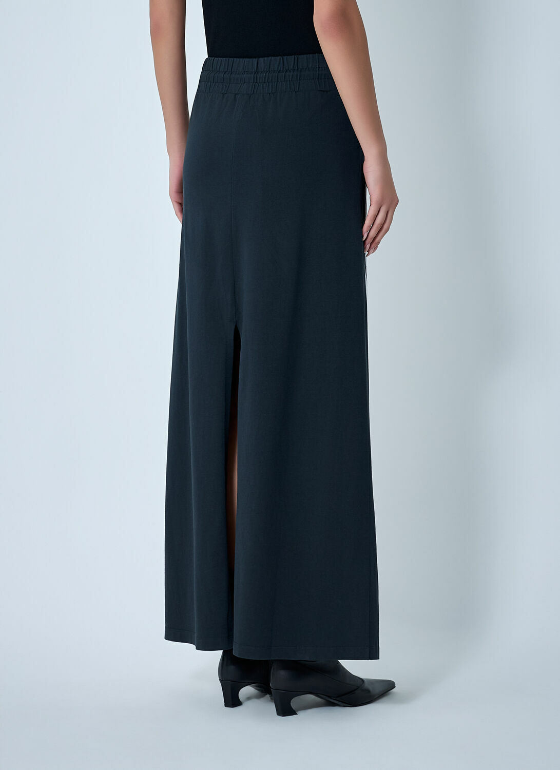 VAQUERA Printed Jersey Maxi Skirt