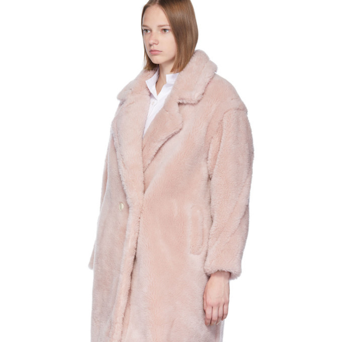 Yves Salomon - Meteo Pink Woven Wool Coat