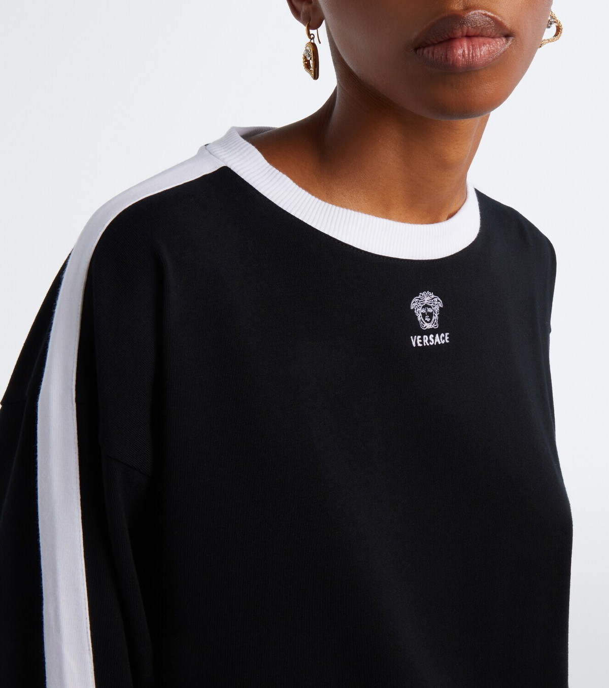 Versace Medusa cotton-blend jersey sweatshirt
