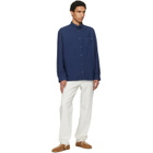 A.P.C. Navy Mateo Logo Shirt