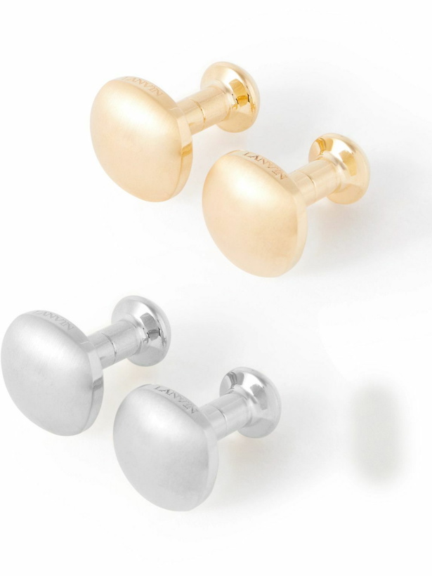 Photo: Lanvin - Gold- and Rhodium-Plated Set of Two Cufflinks