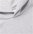 Acne Studios - Forres Logo-Appliquéd Mélange Fleece-Back Cotton-Blend Jersey Hoodie - Gray