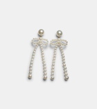 Sophie Bille Brahe Rosette de Perles 14kt gold drop earrings with freshwater pearls