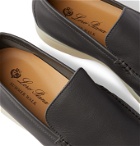 Loro Piana - Summer Walk Leather Loafers - Gray