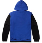 Vetements - Oversized Appliquéd Cotton-Blend Jersey Hoodie - Blue