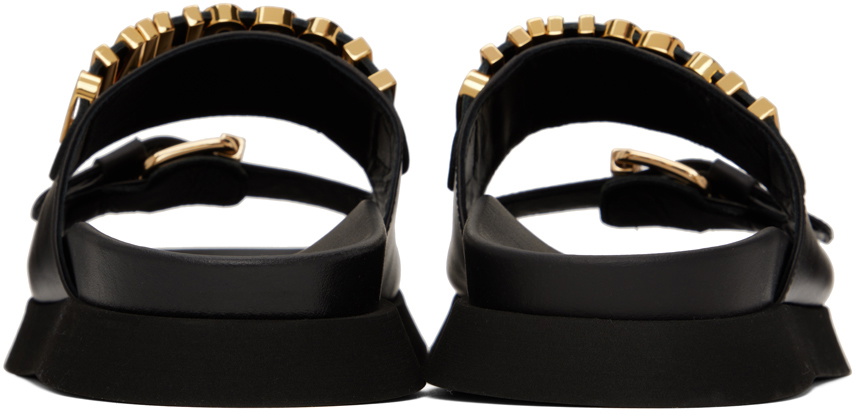 Moschino Black Logo Sandals Moschino display picture 1