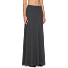 Balenciaga Gray Wool Maxi Skirt