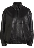 Nour Hammour Doran Leather Jacket Black