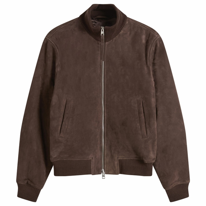 Photo: Closed Women's Suede Bomber Jacket in Barken Brown