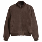 Closed Women's Suede Bomber Jacket in Barken Brown